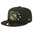 thumbnail image 3 of Men's New Era  Black New York Rangers Military Appreciation Digital Camo Stars 59FIFTY Fitted Hat, 3 of 5