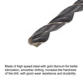 thumbnail image 4 of Uxcell 4 Pack High Speed Steel Twist Drill Bit, 10.5mm Drilling Dia. with 1/4 Inch Hex Shank 132mm Length, 4 of 4