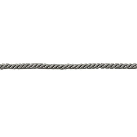 Small 3 16 Basic Trim Decorative Rope Silver Grey Sold By The