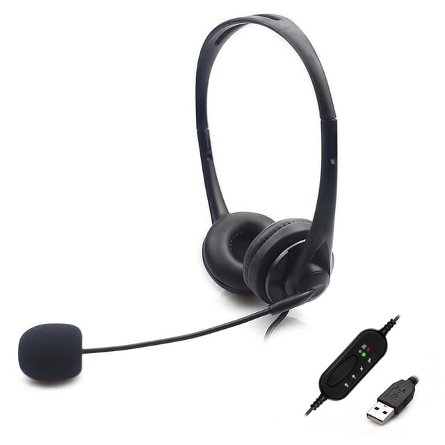 Cateissary Auriculares con cable Llamada Auriculares Tráfico Auriculares Plug Play Cancelación de ruido Centro de llamadas binaural Auriculares Teléfono y Comunicación