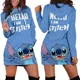 thumbnail image 4 of Nuevo vestido con capucha de Disney Stitch, vestido de moda de Disney, sudadera, vestido con capucha con estampado 3D por todas partes para mujer, 4 of 5