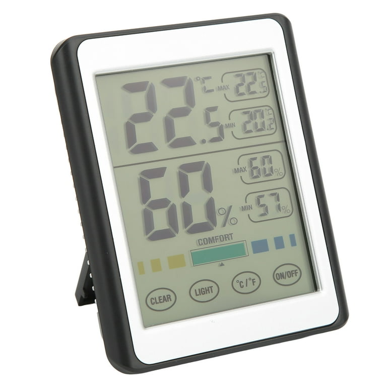 Humidity Gauge,Humidity Sensor Indoor Thermometer Hygrometer Humidity Meter  Temperature and Humidity Monitor with LCD Display Fahrenheit (℉)