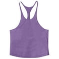 thumbnail image 3 of BADHUB Workout Tank Tops for Men Quick Dry Spaghetti Strap Gym Muscle Tee Bodybuilding Sleeveless Summer Shirts Purple XXXL, 3 of 5