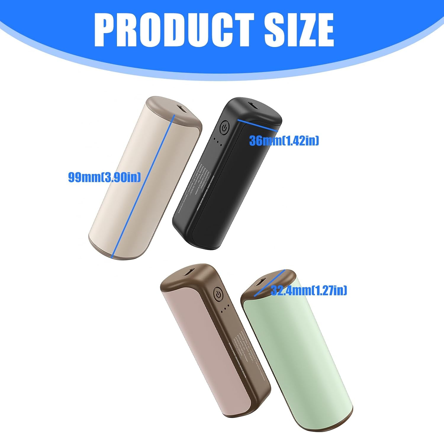 2 Pack Hand Warmers Rechargeable, High Temperature Adjustable Setting Attachment, Portable Electric Hand Reusable, Fast Heat for Cold Weather,Heating Hands for Outdoor