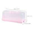 thumbnail image 2 of unbranded Estuche Pan Rosa De Plástico Resistente Ideal Para Panadería Y Tiendas, 2 of 8
