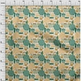 thumbnail image 4 of oneOone Rayon Yellow Fabric Beach Craft Projects Decor Fabric Printed By The Yard 56 Inch Wide, 4 of 4