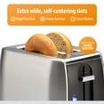 thumbnail image 5 of Toastmaster Tostadora Rápida de 2 Rebanadas - Cocina Esencial para Pan Sándwich y Tostadas de Desayuno - Tostadora de Pan de Rebanada Ancha con Bagel, Botones de Función Congelados y Cancelación - Inc, 5 of 5
