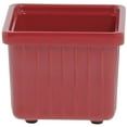thumbnail image 2 of HUBERT® Garnish Bowl for Salad Bars Cold Food Bars Square Red Melamine - 4 1/2" L x 4 1/2" W x 4" H, 2 of 5