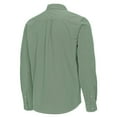thumbnail image 3 of Men's Antigua Green Michigan State Spartans Porter Woven Tri-Blend Long Sleeve Button-Down Shirt, 3 of 3