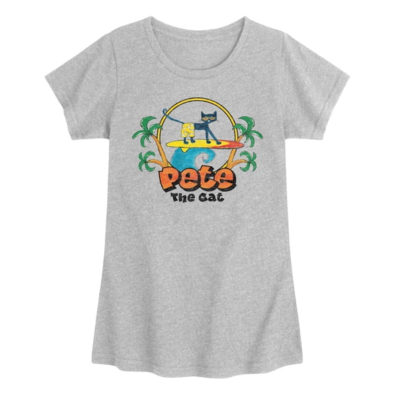 MerryMakers - Ptc Retro Surf Lights Only - Youth Girls Fitted Short Sleeve T-Shirt