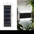 thumbnail image 4 of Luces solares, lámpara de pared impermeable, valla para exteriores, Patio, pasarela, luces LED, luz solar, calle, escalera, adornos, paisaje Iluminación y accesorios Luz blanca, lente convexa 2 LED Bearachild HA072714-01, 4 of 6