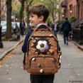 thumbnail image 6 of Chririnla Soccer Brick Wall Print Zaino per ragazze with Breathable Lightweight School Bag, Comfortable 17 Inch Multi-pocket Bookbag for Travel Elementary School Back to School, 6 of 10