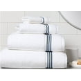 thumbnail image 5 of Simpli-Magic Bathroom Towel Set with Bath Towels, Hand Towels, and Washcloths, 8 Piece, White/Black, 5 of 7