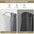 thumbnail image 3 of Curtain Rods for Windows to es Wrap Around Heavy Duty Drapery Rod ” Wall Mounted Ceiling Mounted Curved out Room Darkening Curtains Rod for Bedroom Kitchen Window Matte, 3 of 8