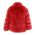 thumbnail image 4 of Babysbule Winter Coats for Women Women Plus Size Winter Warm Loose Stand Collar Hair Plush Jacket Coat, 4 of 6