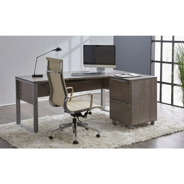 2 Drawers File Cabinet with Lock in Gray