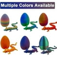 thumbnail image 4 of Cocobaby 3D Printed Articulated Crystal Dragon Egg PLA Flexible Joints Mystery Dragon, 4 of 8