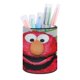 thumbnail image 1 of Elmo-theme Cylinder Pen Holder Pencil Organizer with Flannel Lining PVC Leather Material Cardboard Base for study work 10*8CM, 1 of 6