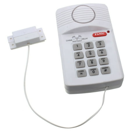 Wireless Security Keypad Door Alarm Burglar System With Panic Button For Home Shed Garage Caravan Safety