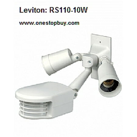 UPC 078477046241 product image for Leviton RS110-10W PIR Outdoor Motion Sensor Residential - White | upcitemdb.com