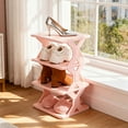 thumbnail image 5 of AuroraX 3 Tiers Shoe Rack for Bedroom Closet,3 Pairs Vertical Freestanding Shoe Storage,Pink Front Door Sturdy Shoe Organizer Easy-Install for Narrow Space, 5 of 6