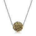 thumbnail image 1 of 18 in. Rhodium Brass Chain Pendant with Top Grade Crystal, Topaz, 1 of 1