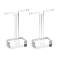 thumbnail image 1 of Unique Bargains 2Pack 3' Height Acrylic T Bar Earring Display Stand Jewelry Storage Rack, Clear, 1 of 6