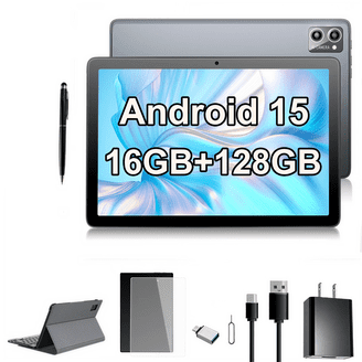 AEEZO Android 15 Tablet with Keyboard, 30GB RAM+128GB Storage