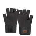 thumbnail image 1 of RXMEKW Men's Gloves, Winter Knitted Velvet Double-Layer Warmth, 1 of 3