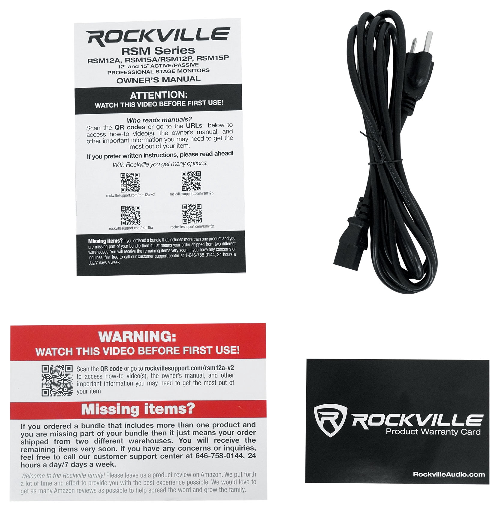 Rockville RSM12A v2 12" 1000w 2-Way Powered Active Stage Floor Monitor Speaker