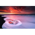 thumbnail image 2 of Zhu, Jingshu 32x22 White Modern Wood Framed Museum Art Print Titled - Ice And Fire, 2 of 4
