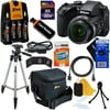 Nikon COOLPIX B500 Wi-Fi, NFC Digital Camera w/40x Zoom & HD Video (Black) + 4 AA Batteries with Charger + 10pc 32GB Dlx Accessory Kit w/ HeroFiber Cleaning Cloth