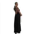 thumbnail image 3 of Vestido de Fiesta con Cuello Halter y Nudo de Cuerda para Mujer (Verano 2024) Negro Talla Única, 3 of 9