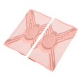 thumbnail image 2 of 1 par de rodilleras deportivas antideslizantes de nailon tejidas para correr, escalar y senderismo, color rosa XL, 2 of 14