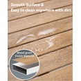 thumbnail image 4 of FHVIT Outdoor Aluminum Sofa Set, Assembly Free Sofa, Quick Assembly Coffee Table Wood Grain Veneer Sofa Set for Patio Natural Wood, 4 of 9