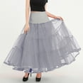 thumbnail image 5 of Women's Floor Length Petticoat Wedding Slips Crinoline Underskirt for Prom Evening Wedding Dress, 5 of 7