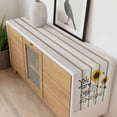 thumbnail image 4 of Sunflowers Table Runner - 90 Inch Long, Kitchen Dining Table Runner Dresser Scarves, Modern Bee You Are My Sunshine Wooden Grain Farmhouse Decor for Coffee Tables Wedding Party Banquet, 4 of 8