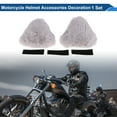 thumbnail image 2 of Accesorios para Casco de Motocicleta Decoración Orejas de Gato 3D para Cascos de Motocicleta Bicicleta Esquí Gris Pegatina 1 Juego, 2 of 6