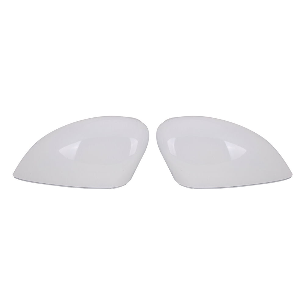 2Pcs Door Wing Mirror Cover White Left 