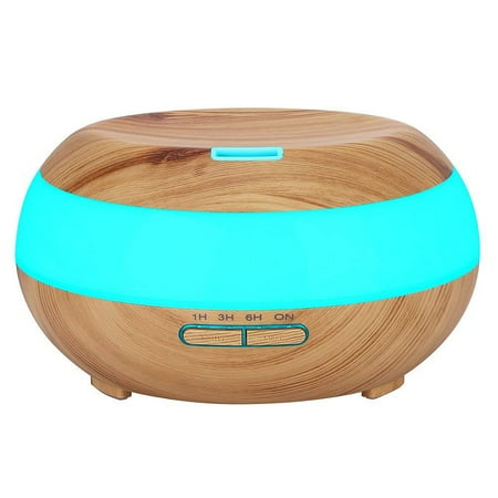 Brown Mist - KEDSUM Aroma Essential Oil Diffuser Wood Grain Ultrasonic Cool Mist Aromatherapy Humidifier 300ml