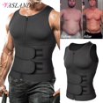 thumbnail image 2 of Moldeador de cuerpo para hombre, entrenador de cintura, traje de Sauna, chaleco para el sudor, ropa interior adelgazante, camisa para perder peso, camisetas sin mangas para entrenamiento con quemador de grasa, ropa moldeadora Tan Jianjun unisex, 2 of 2