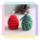 thumbnail image 2 of Molde para velas navideñas con diseño de piñas, decoración artística con molde de silicona, 2 of 3