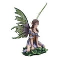thumbnail image 3 of Ebros Gift 5.25” Viola Violet Flower Fairy Garden Statue, 3 of 7