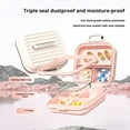thumbnail image 3 of YAOMOBB Support Compact Boîte Compartimentée Hebdomadaire Couvercle Transparent 7 Compartiments Conception à Loquet Extérieur Voyage Support Compact, 3 of 6
