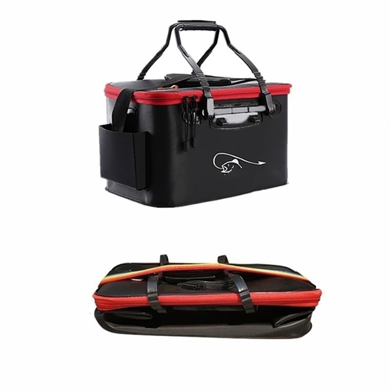 Details about   Multifunctional fishing bucket portable EVA fishing bag foldable camping water 