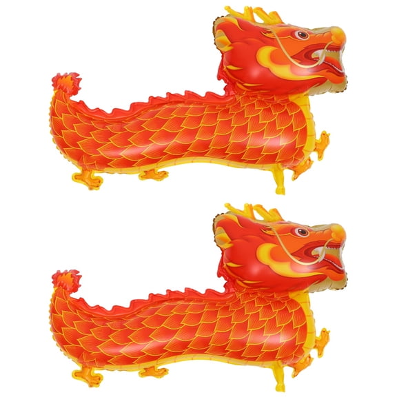 WEUVEB Lunar New Year Balloon Decorations 2-Pack Festive Party Supplies for Holiday Celebrations and Seasonal Festive Atmosphere