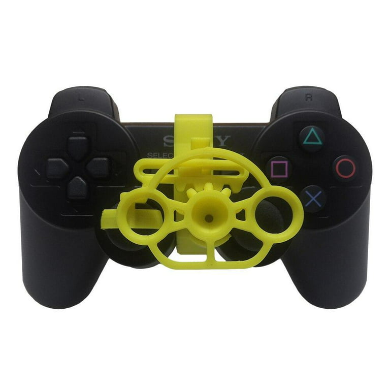 Sonbest For PS4 PS3 Wireless Gamepad New PC Computer Racing Game Controller Steering wheel Simulation Driver Yellow - Walmart.com