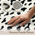 thumbnail image 6 of ODIKA 8'x10' Washable Area Rug Print Covering Cow Bold Contrast Layout Boneless Couch Cowboy for Dining Room, Large Office, Lounge, Non-Slip Chair-Friendly Mat, 6 of 7