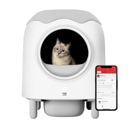 HHOlove Automatic Cat Litter Box  Self Cleaning Cat Litter Box with Remote App Control  Alerts  Odor Suppression  Disassembly for Multiple Cats HHOlove Automatic Cat Litter Box  Self Cleaning Cat Litter Box with Remote App Control  Alerts  Odor Suppression  Disassembly for Multiple Cats