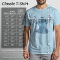 thumbnail image 5 of Men's Lilo & Stitch Watercolor Stitch Graphic Tee Light Blue 3X Large, 5 of 9